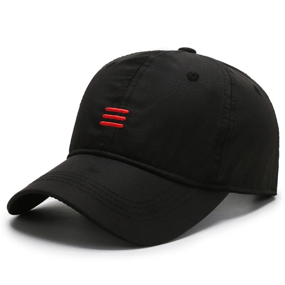 Simple Embroidery Quick Drying Hat Summer Outdoor Sport Baseball Cap