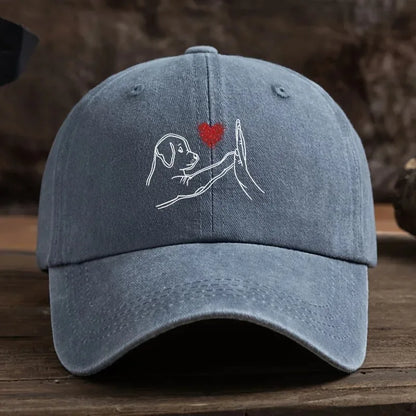 Dog Love High Five Printed Baseball Hat