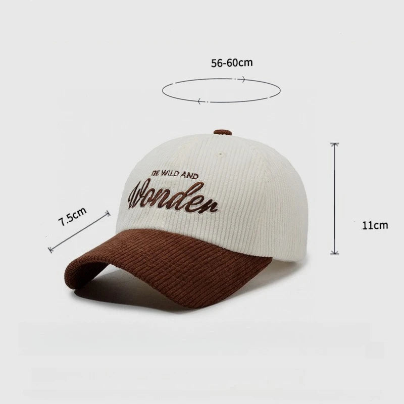 Embroidery Colorblock Baseball Cap Inspirational Quote Dad Hat