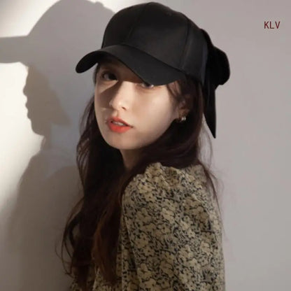 Sunproof Baseball Caps Oversize Bowknot Summer Hat