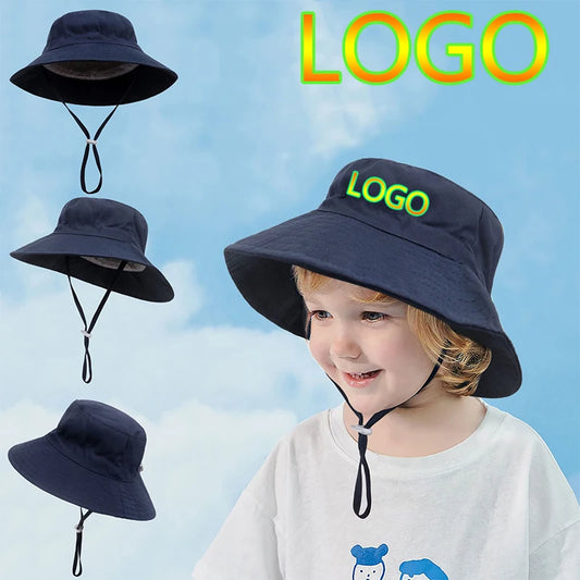 Custom Logo Uv Protection Children Bucket Hat