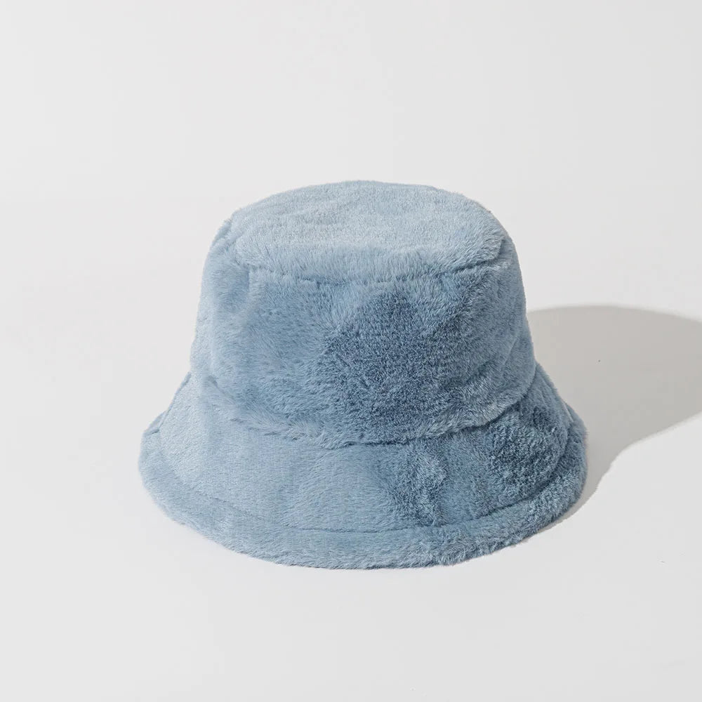 Funny Fashion Autumn Winter Leopard Fur Bucket Hat