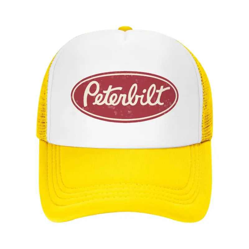 Peterbilt Truck Racing Men Mesh Baseball Caps