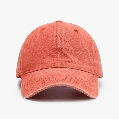 Washed Cotton Solid Dad Hat Unisex Baseball Cap
