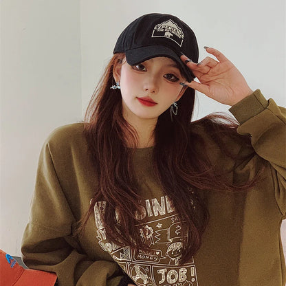 Unisex Polar Bear Letter Embroidery Snapback Baseball Cap Spring And Autumn