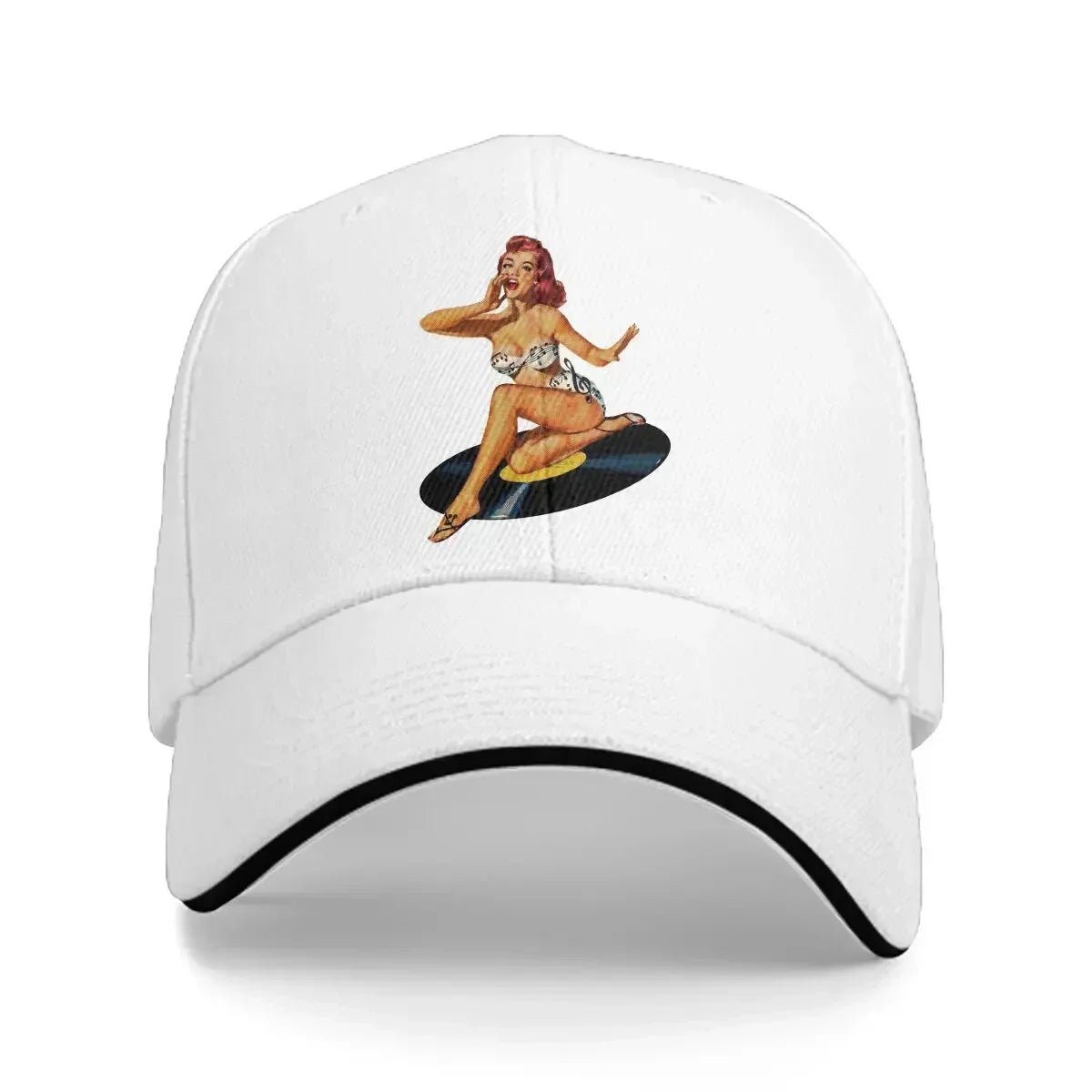 Summer Cap Sun Visor Goddess Pin Up Girl Hip Hop