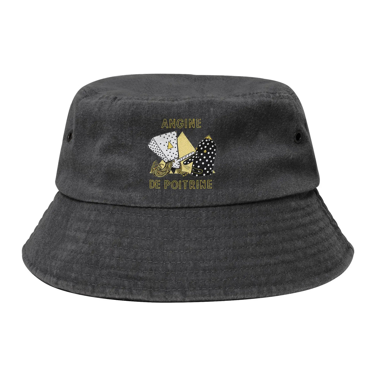 Men Women Distressed Denim Sun Hat  Bob Hat Fishing Cap Hiking