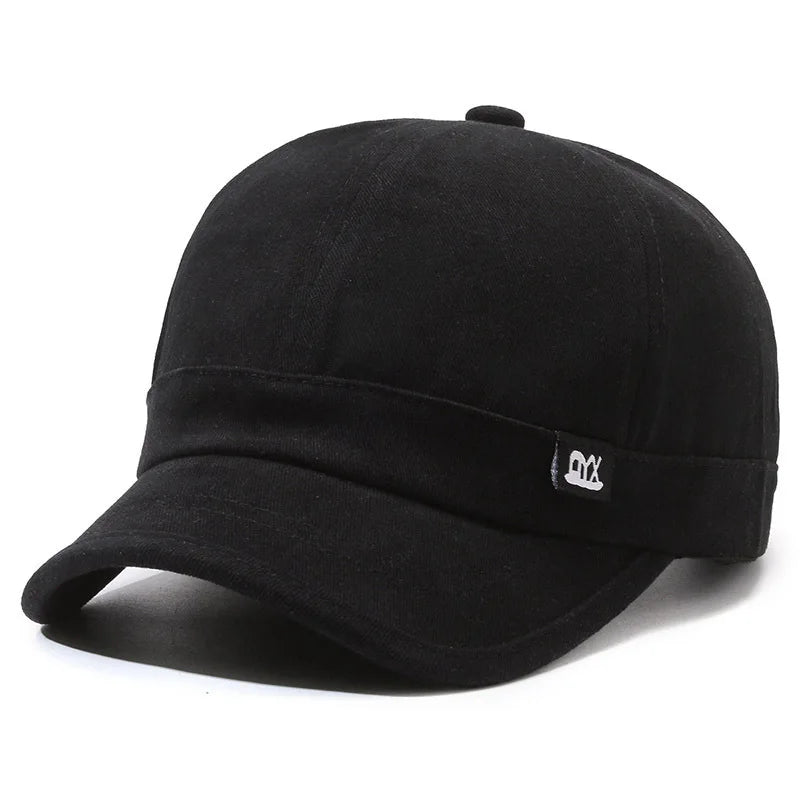 Short Brim Baseball Cap Korean Style Fashion Simple Duckbill Hat