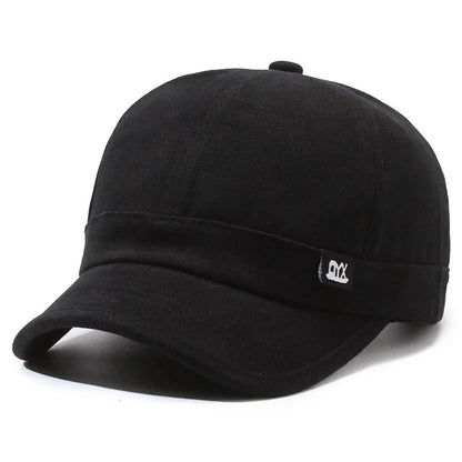 Short Brim Baseball Cap Korean Style Fashion Simple Duckbill Hat