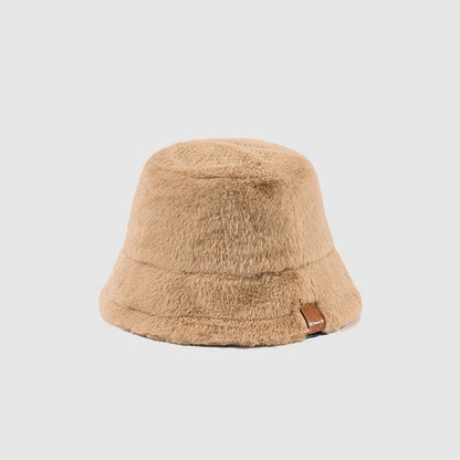 Lambswool Unisex Bucket Hats For Women Men Winter