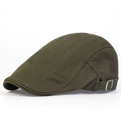 Men Light Board Solid Color Berets Newsboy Caps