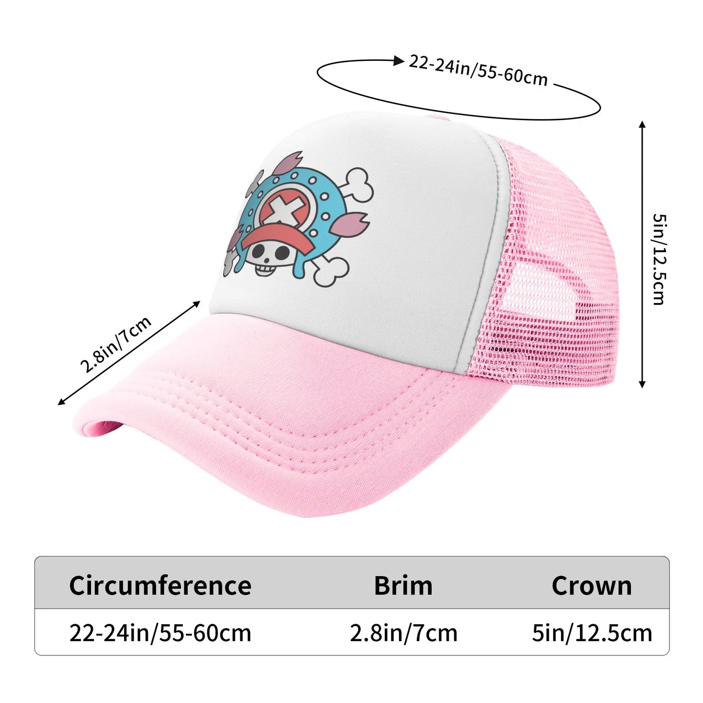 Unisex Flag Chopper Ones Pieces Trucker Hat