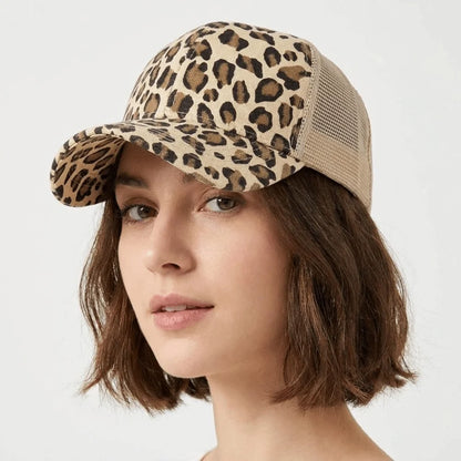 Fashion Adjustable Leopard Print Baseball Cap