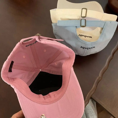 Fashion Embroidered Embroidery Baseball Cap Peaked Cap Cotton