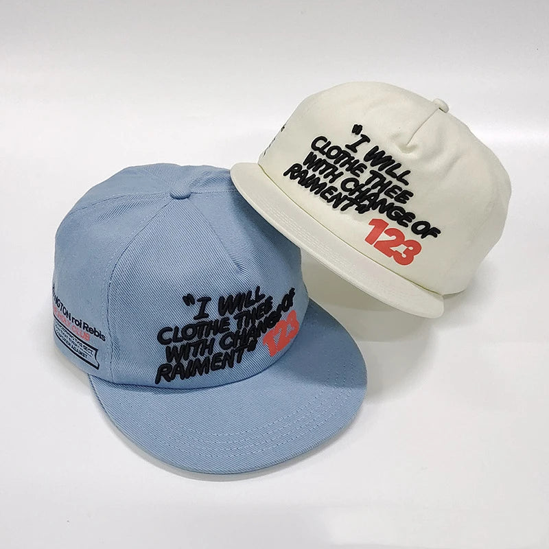 Top Quality RRR123 Embroidery Letter Printing Casual Sports Caps Snapback Cap