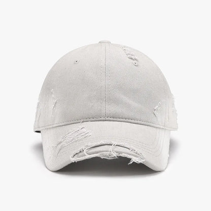 Washed Soft-Top Distressed Baseball Cap