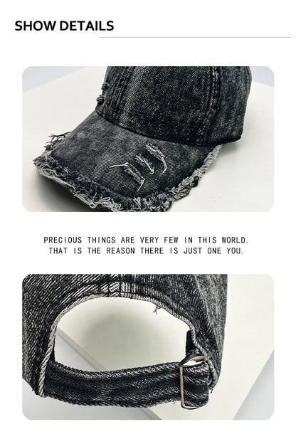 New Unisex American Vintage Broken Style Gradient Baseball Hats