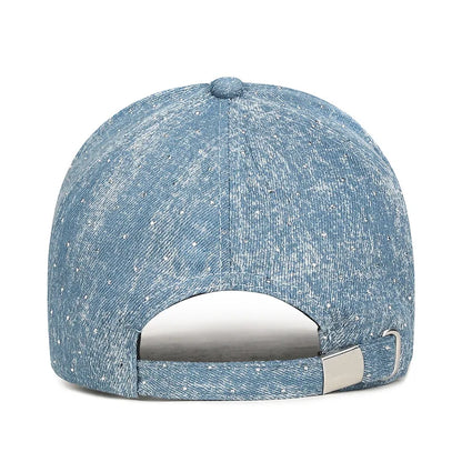 Korean Tie Dye Denim Baseball Cap, Men's And Women's