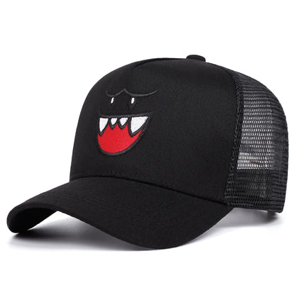 Happy Face Women Men Outdoors Baseball Cap Summer