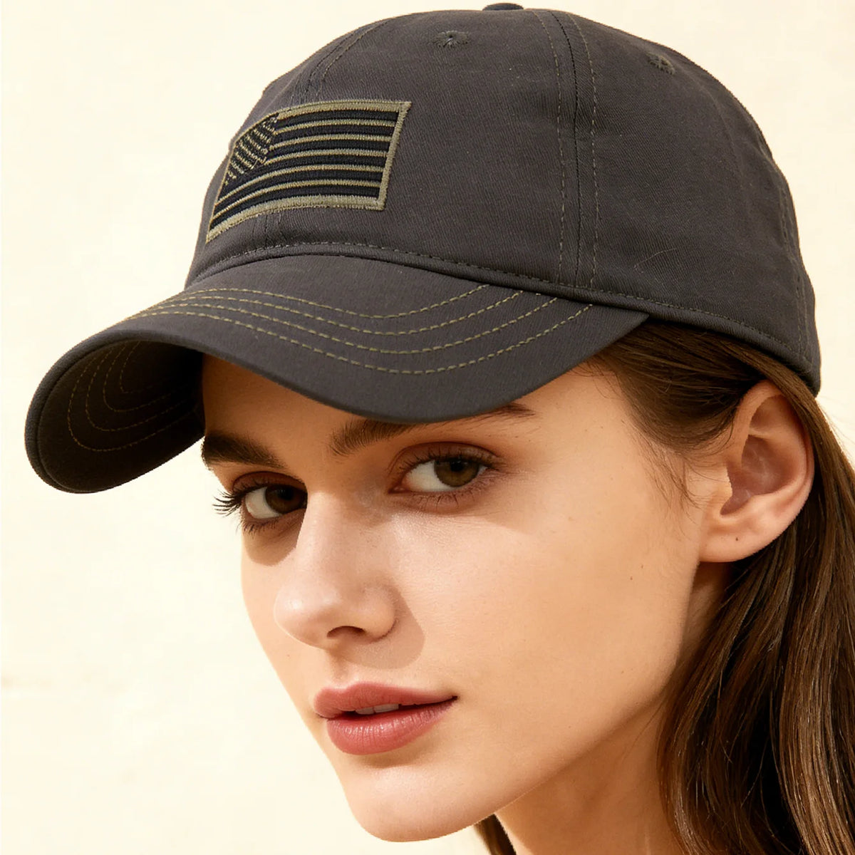 Fashion Embroidered Us Flag Baseball Cap