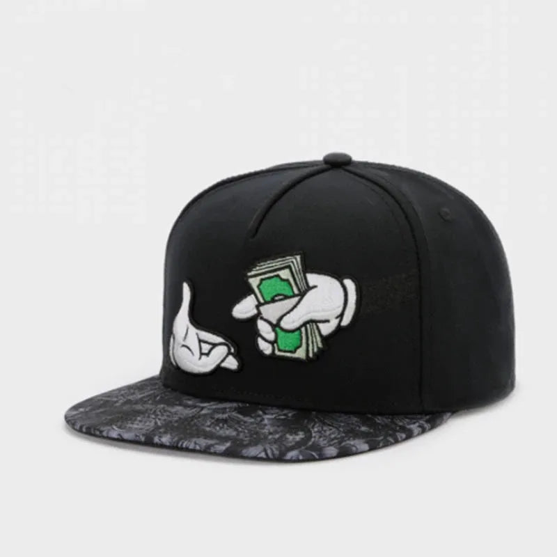 Pizza Cap Hip Hop Snapback Hat for Men Women Adult Outdoor Casual Baseball Cap