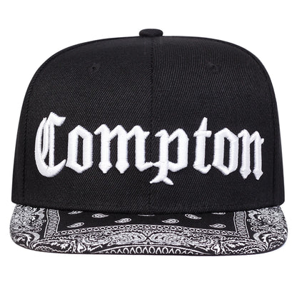 Unisex Compton Letter Embroidery Baseball Hats Spring Autumn