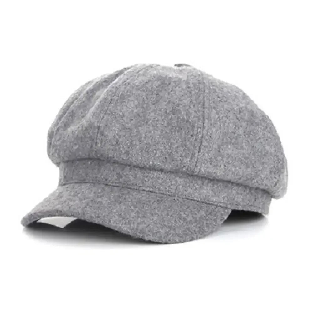 Women's Newsboy Cap Octagonal Beret, Vintage Baker Boy Hat