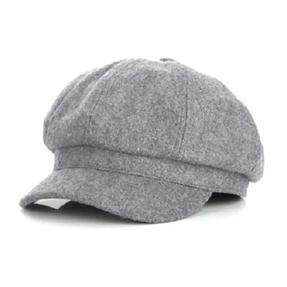 Women's Newsboy Cap Octagonal Beret, Vintage Baker Boy Hat