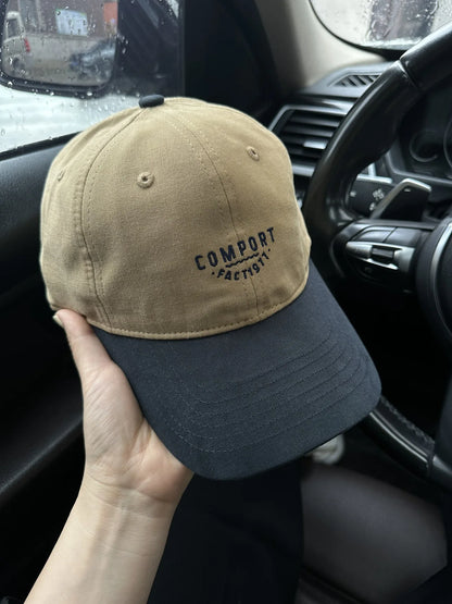 American Retro Color-Block Baseball Cap