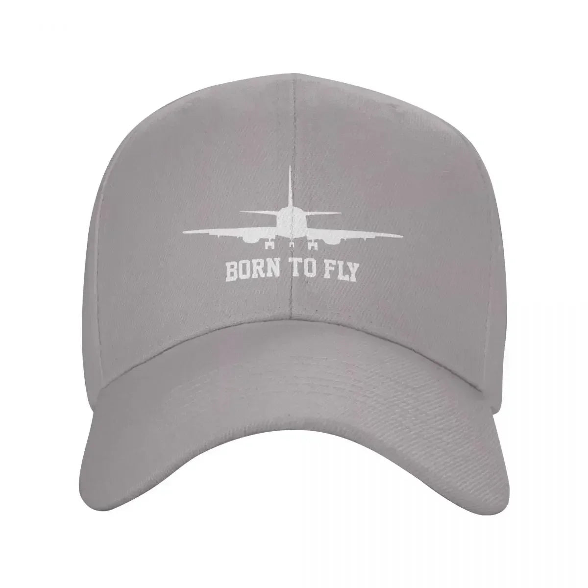 Born To Fly Airplane Baseball Cap Outdoor Women Men's