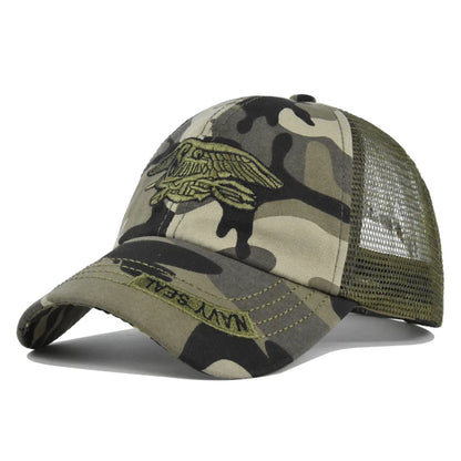New Camouflage Mesh Baseball Cap For Men Women