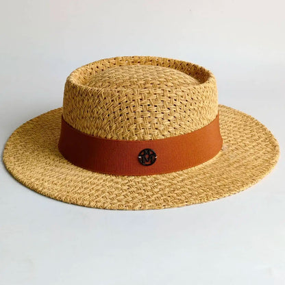 Summer Straw Hat French Elegant Seaside Travel Sun Hat