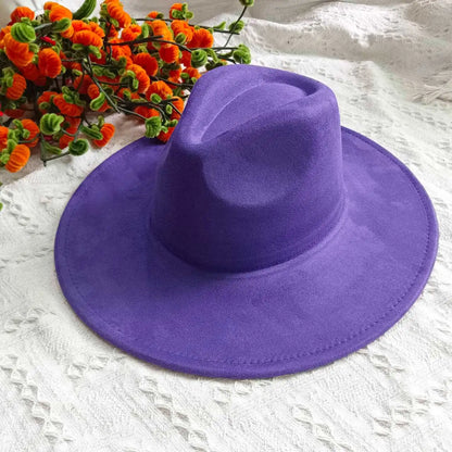 Vegan Suede Fedora Rancher Hats Blank Hats