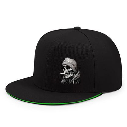 Unisex Skull Skeleton Print Snapback Cap Spring Autumn