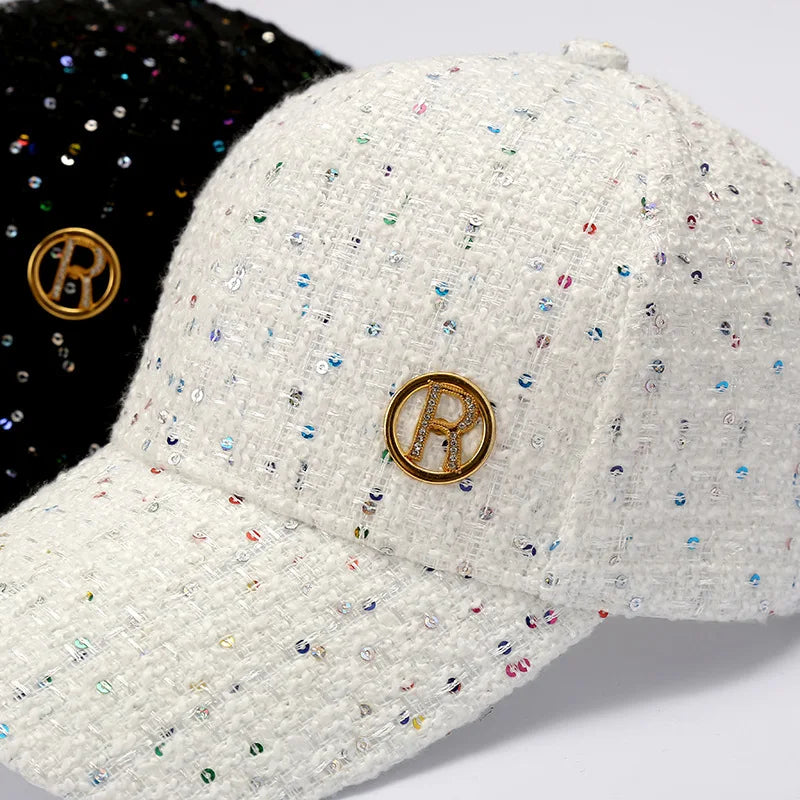 R Letter Baseball Cap Women Outdoor Recreation Hat