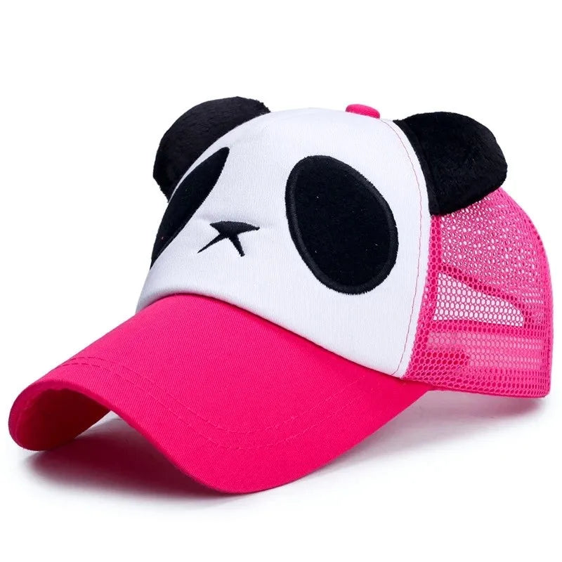 Summer Cute Panda Baseball Caps For Men Women Cotton Hip Hop Sun Protection Boys Girls Outdoor