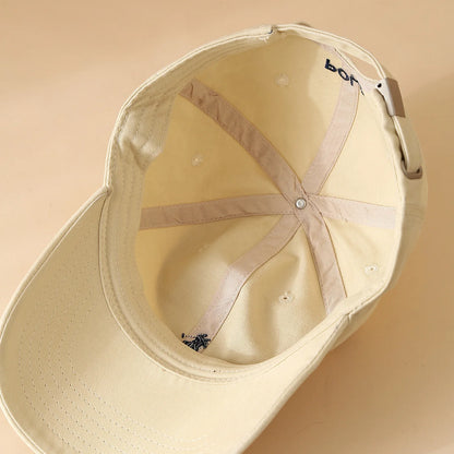 Unisex Letter Embroidery Hip Hop Hats Outdoor Adjustable Casual Baseball Caps Sunscreen Hat