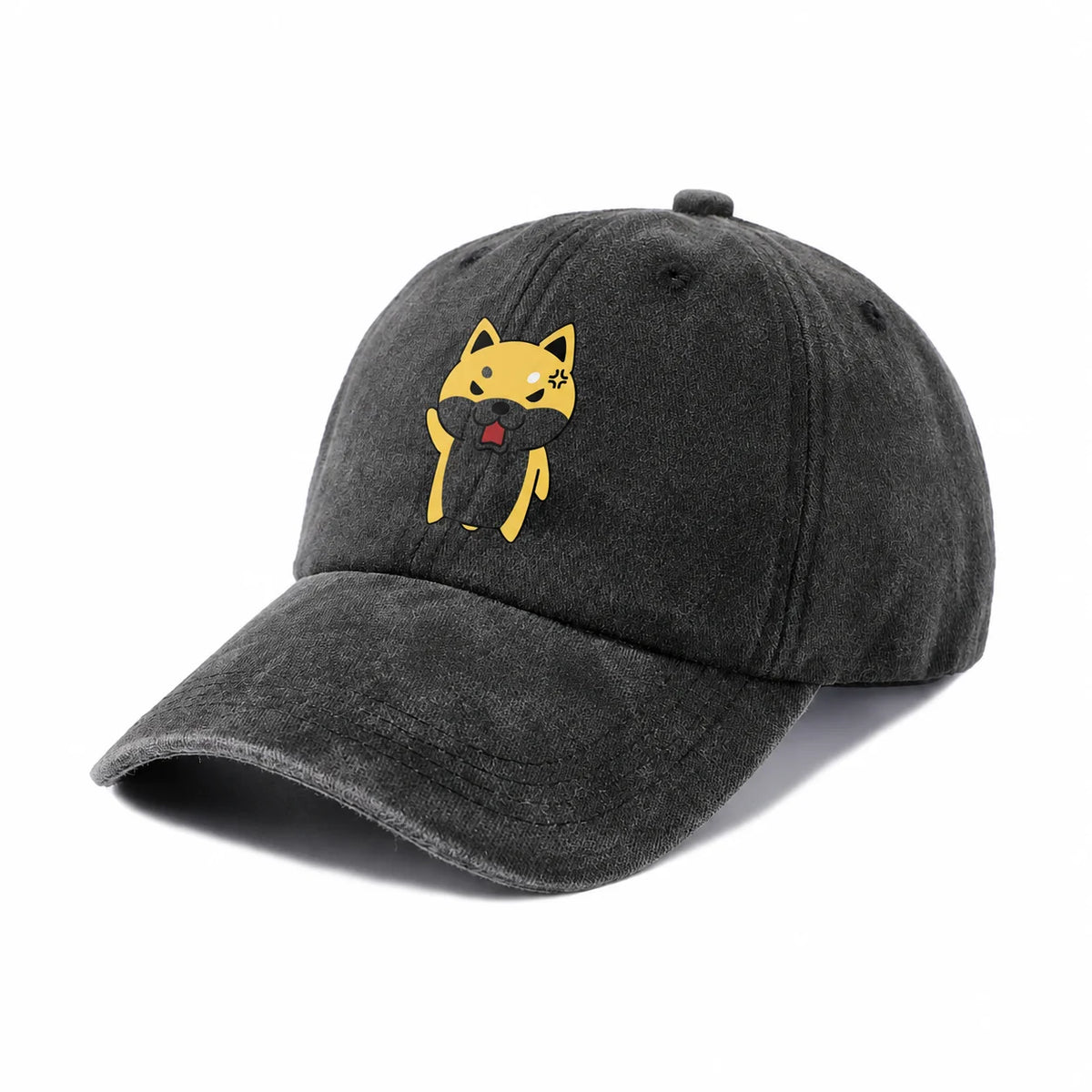 Cute Cartoon Animal Character Graphic Baseball Cap Vintage Washed Adjustable Unisex Dad Hat Casual Gift