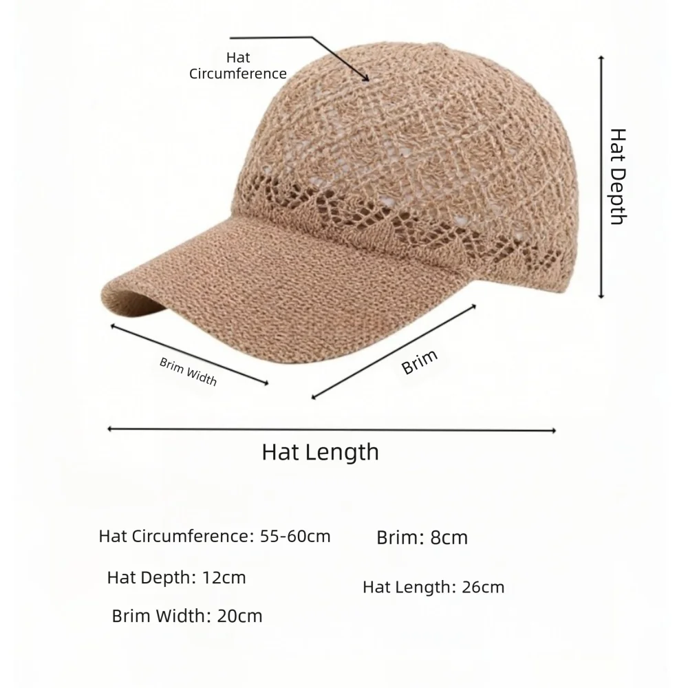 Fashion Hollow Thin Baseball Cap Adjustable