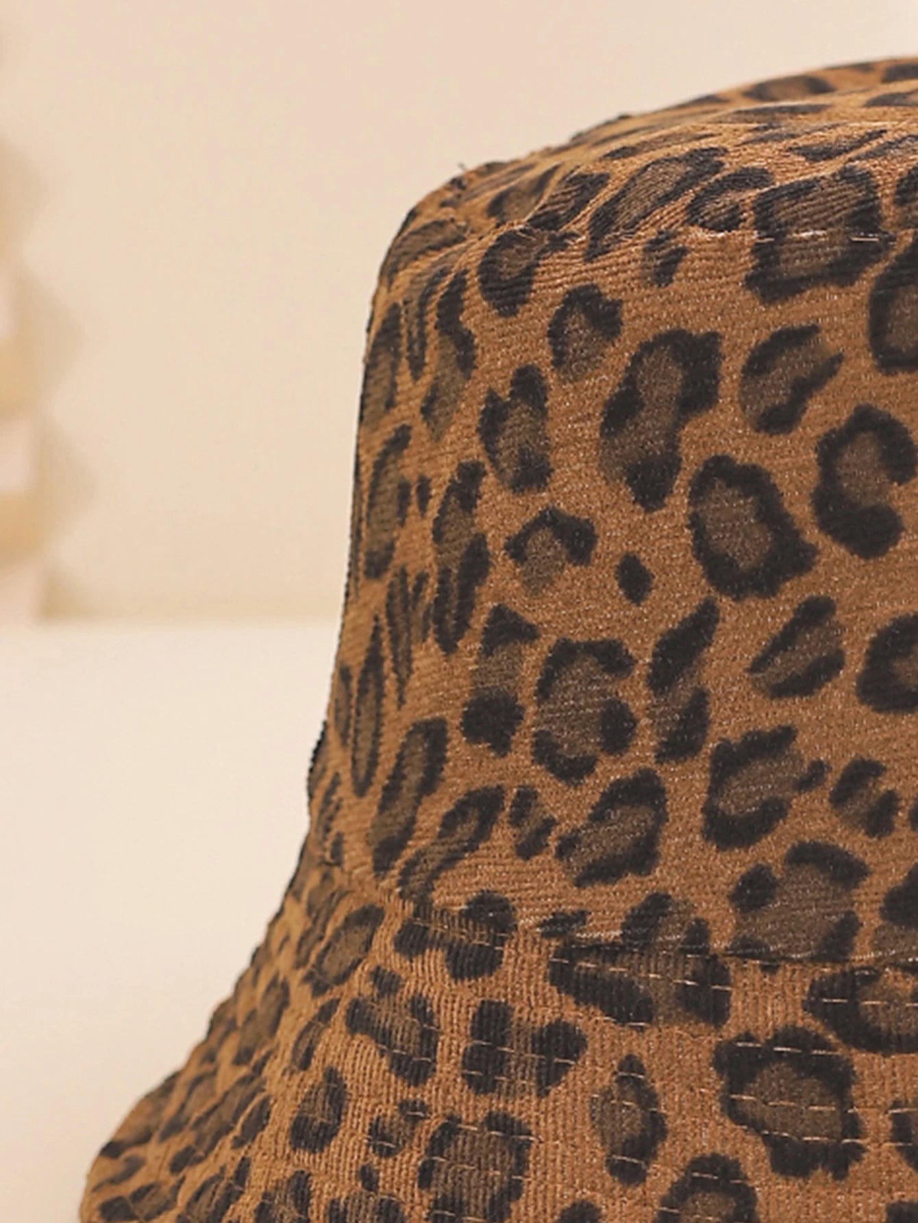 Fashion Leopard Print Wide Brim Fisherman Hat