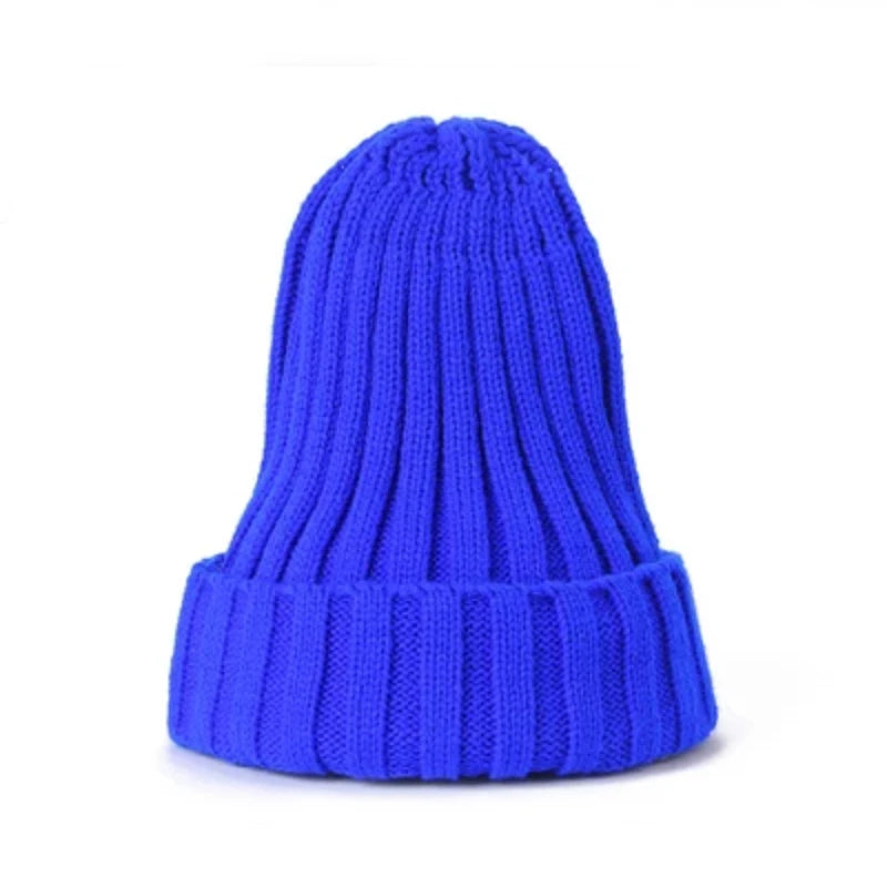 New Beanies Women Solid Knitted Warm Soft Trendy Hats