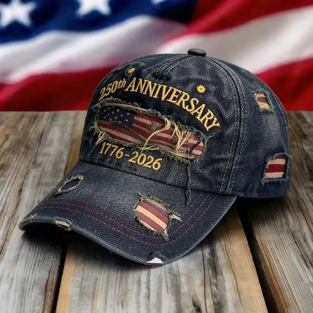 Outdoor Sports Baseball Cap Embroidery American Eagle Head 250th Anniversary Cap Shade Cap