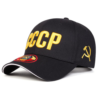 Unisex CCCP Letter Embroidery Baseball Caps Spring and Autumn