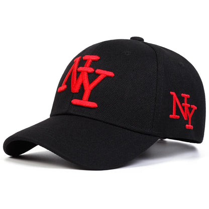 Unisex NY Letter Embroidery Baseball Caps Spring Autumn