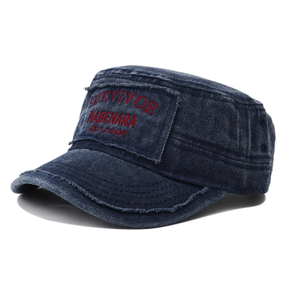 2026 New Embroidery Military Flat Top Hat