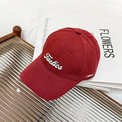 Unisex Baseball Cap Autumn Fashion Embroidery Letter Couple Sun Hat Trendy Outdoor Sports