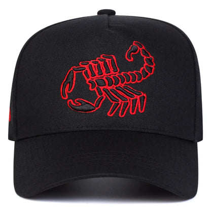 Unisex Scorpion Embroidery Baseball Caps Spring Autumn