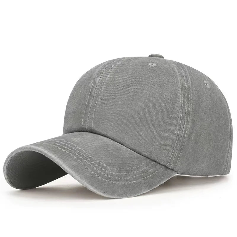 Washed Cotton Men Women Snapback Hat Vintage Hip Hop Caps