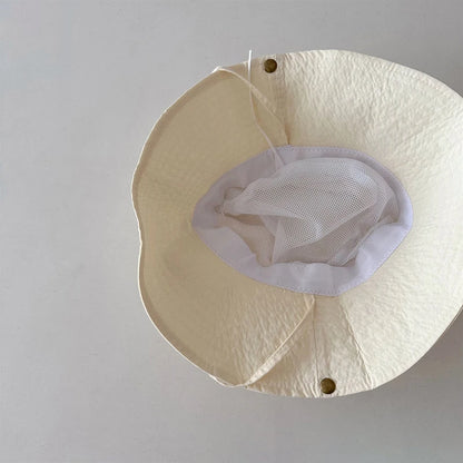 Summer Quick Dry Kids Bucket Hat Korean Casual Outdoor