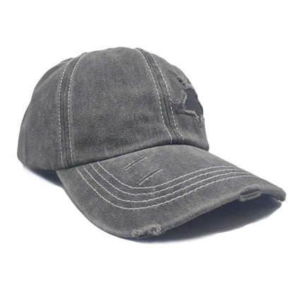 Summer Washed Denim Baseball Cap Casual Outdoor Adult Cotton Star Hat For Men And Women Hats